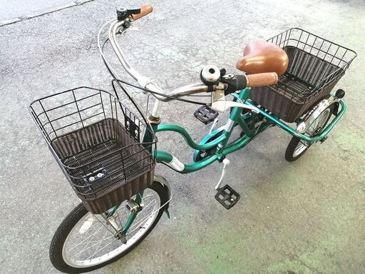 【鹿児島リサイクルショップ スターズ】ミムゴ mimugo SWING CHARLIE2 三輪自転車 MG-TRW20G グリーン 鍵有