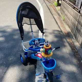 三輪車　ほぼ未使用品のステップ付き　ミッキーマウス 三輪車 ほぼ未使用品のステップ付き ミッキーマウス - メルカリ