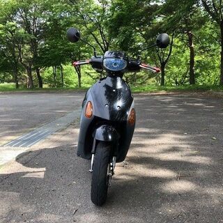 燃費よし！スズキ レッツ４ FI CA45A 　純正タイプの新品マフラー付の画像