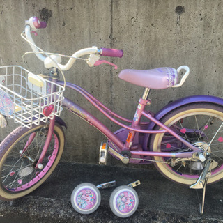サンリオ 16インチ 補助輪付き自転車