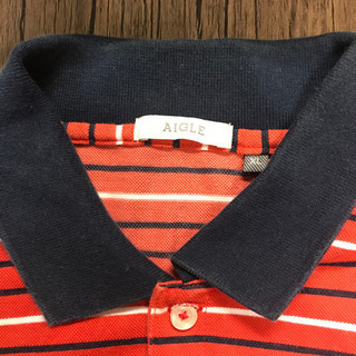 値下げ★AIGLE メンズポロシャツXLの画像