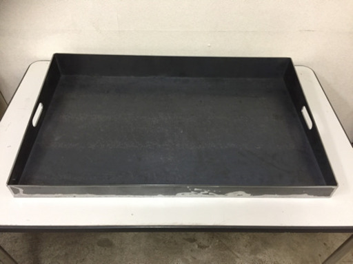 未使用 業務用鉄板 900×600 厚さ9mm 四方囲い お好み焼き 焼きそば フランクフルト 静岡県掛川市より出品