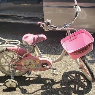 子供用 補助輪付き自転車