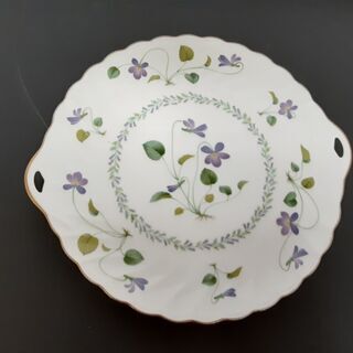 ノリタケ すみれ柄 大皿 ケーキ皿　/DJ-0157-A