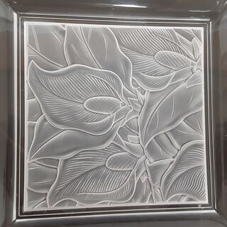 ガラス細工 大皿・小皿 セット　/DJ-0158-Aの画像