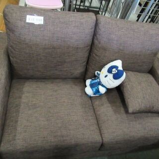 ソファー　2人掛け　茶色