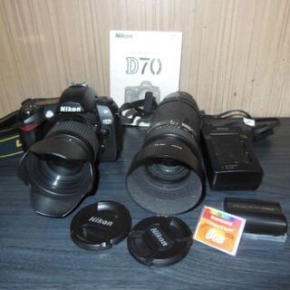 ニコン一眼レフカメラ動作品　望遠レンズ付き　フルセット