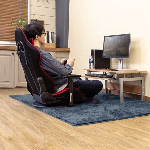 メッシュゲーミングチェア座椅子 　レッド