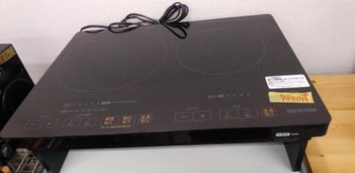 アイリスオーヤマ★IHC-WKG2S-B IHクッキングヒーター ブラック [2口]\n\n40906