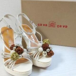 新品、未使用箱付★サヴァサヴァ ミュールサンダル サイズM