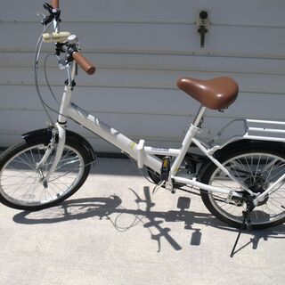（北見市民限定）折りたたみ自転車（20inch）／白（北見市廃棄...
