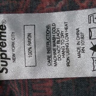Supreme 18ss 半袖シャツ　Mサイズ　赤の画像