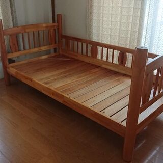 決まりました、ありがとうございます【③転居に伴い：0円】木製ベッ...