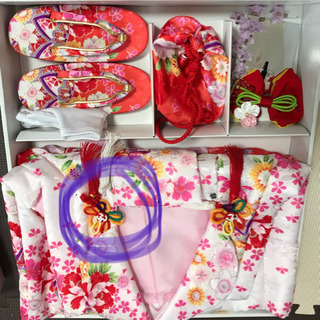 👘サイズ100  3歳 女の子 着物  七五三👘の画像