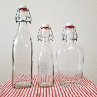 美品◇密閉保存ガラス瓶