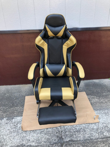 【新品】 ★快適★ゲーミングチェア　　オフィスチェア　段階無制限リクライニング