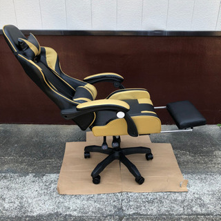 【新品】 ★快適★ゲーミングチェア　　オフィスチェア　段階無制限リクライニング