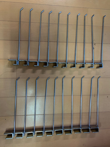 シングルフック30本セット　什器用　20cm
