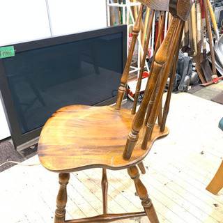 P3130 飛騨産業　キツツキ　木椅子　スピンドルバック　1客　プラクラ東区本町店　札幌の画像