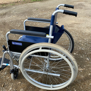 カワムラ車いすスチール標準型KR801N-R折り畳式