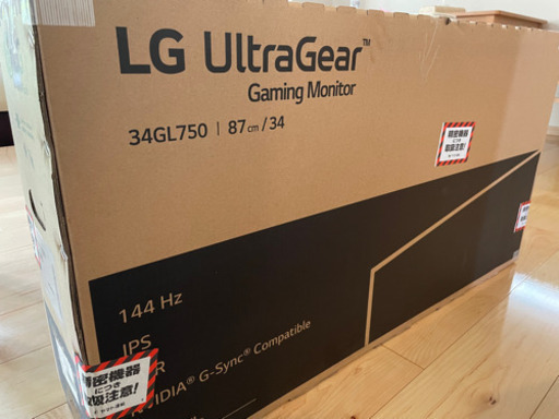 送料無料【美品】LG ゲーミング モニター UltraGear 34GL750-B 34インチ/21:9 曲面 ウルトラワイド/IPS