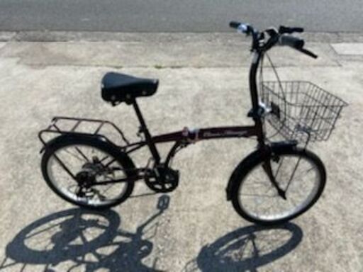 整備済 折りたたみ自転車 20インチ 1X6速 メーカ不明 (W40)