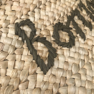 【3can4on】 かごバッグ　Bonjour 茶色　リボンの画像