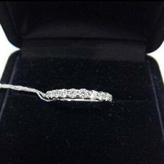 新品　Pt2.6g ダイヤ0.5ct ハーフエタニティリング