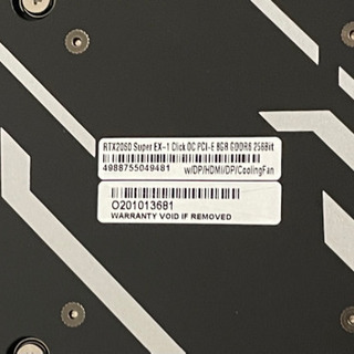 【美品・保証残2年】玄人/GALAX GEFORCE RTX20...