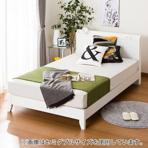 ダブルベッド　フレーム&マットレス