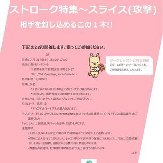 【FSTS(テニス)-夏休み企画】ストローク特集の画像