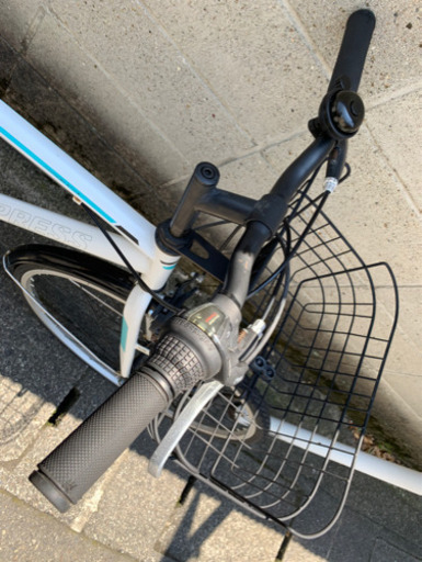 【クロスバイク】700x32c 6段変速付　前タイヤ、サドル、ベル新品❗️若林自転車　膳所　SALE中❗️