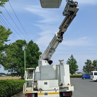 値下げ交渉有 高所作業車　アイチ SE08A  8ｍ トヨタ トヨエース トラック　軽油　ディーゼル　埼玉発　エアコン付き　バックモニター付きの画像