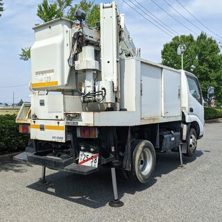 値下げ交渉有 高所作業車　アイチ SE08A  8ｍ トヨタ トヨエース トラック　軽油　ディーゼル　埼玉発　エアコン付き　バックモニター付きの画像