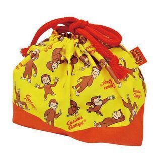 おさるのジョージ　巾着弁当入れ