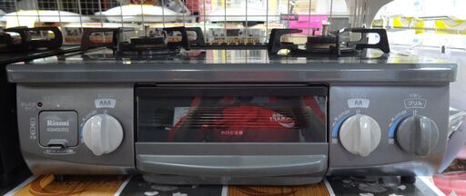 リンナイ　ガスコンロ KGM563DGL 都市ガス　中古品  2017年製 ホースあり
