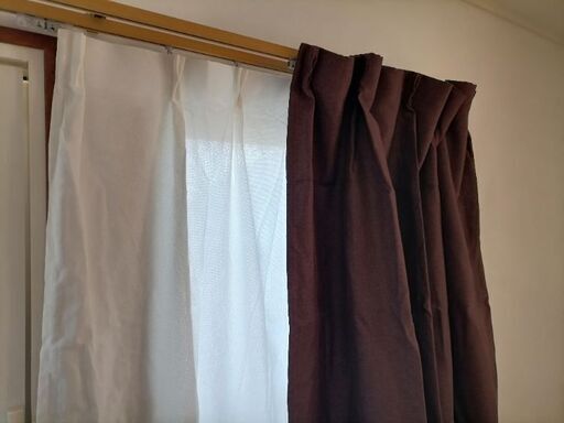 無印カーテン、ニトリレースカーテン　セット