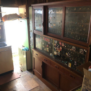 食器棚 水屋 箪笥 差し上げます 昭和レトロ