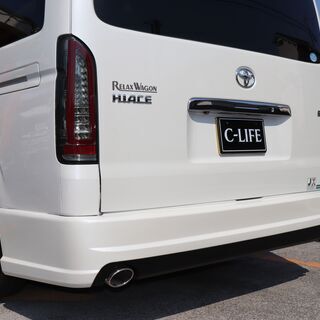 キャンピングカー　H25　ハイエース　かーいんてりあ高橋　リラックスワゴン　タイプⅠ　マックスファン　FFヒーター　インバーター　車中泊　キャンプ　リモートワークにも！　モデリスタフロントリップ　社外リアエアロ　架装部用TV　DVDプレイヤーの画像