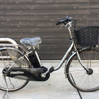地域限定送料無料　ビビ　DX　新基準　子供乗せ　8,9AH　シルバー　神戸市　電動自転車