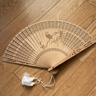 ☆木製扇子自宅保管品☆の画像