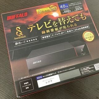 【未開封】BUFFALO SeeQVault対応 3.5インチ 外付けHDD 4TB HDV-SQ4.0U3/VC