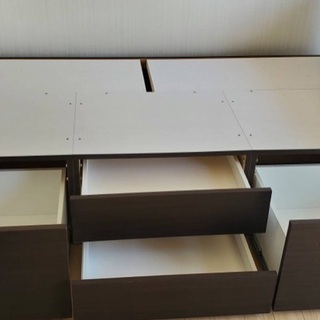 ニトリの引き出し付きシングルベットの画像