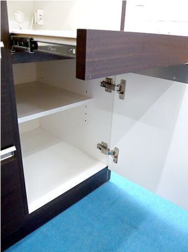 札幌 ミドルレンジボード 幅120×奥行51×高さ95㎝ ソフトクローズ キッチンカウンター エナメル天板 食器棚 キッチン収納 炊飯器置き場 レンジ台 本郷通店