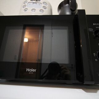 ■電子レンジ（黒）①■お引き取り可能な方ご購入下さいの画像