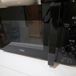 ■電子レンジ（黒）①■お引き取り可能な方ご購入下さいの画像