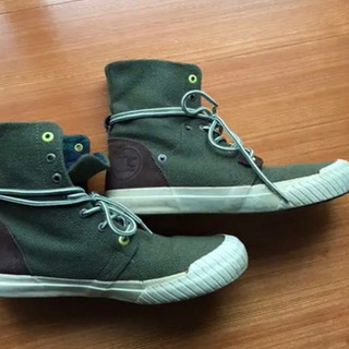 スニーカー　marie claire homme ハイカットサイドジップ の画像