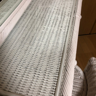 ラタン ドレッサー　鏡台　の画像