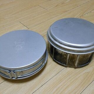 アウトドア用　食器セット　アルミ製　2組セット　ミリタリー調