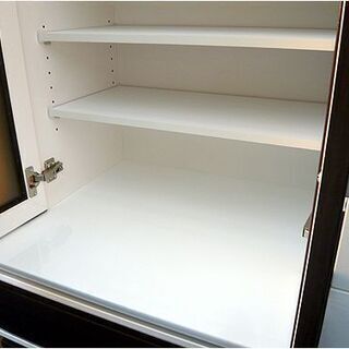 札幌 スリム食器棚 幅59×奥行51×高さ201㎝ ダークブラウン こげ茶系 キッチン収納 上下分割可能 本郷通店